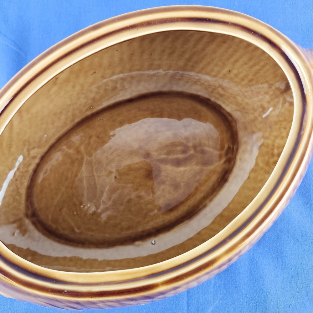 Vintage Majolica Sarreguemines France Service Fish‎ Tureen - 1950s - S - Picture 9 of 13